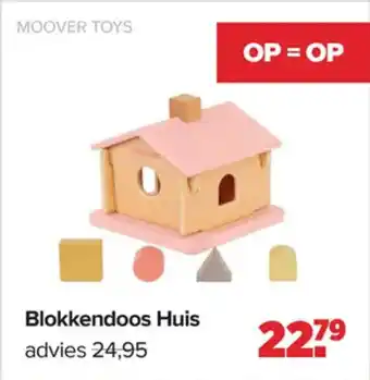 Baby-Dump Moover Toys Blokkendoos Huis aanbieding