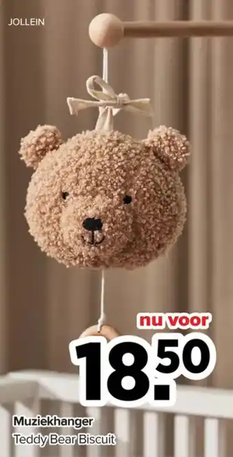 Baby-Dump Jollein Muziekhanger Teddy Bear Biscuit aanbieding