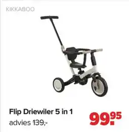 Baby-Dump Kikkaboo Flip Driewiler 5 in 1 aanbieding