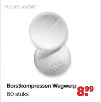 Baby-Dump Philips Avent Borstkompressen Wegwerp aanbieding