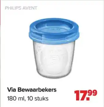 Baby-Dump Philips Avent Via Bewaarbekers aanbieding