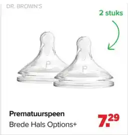 Baby-Dump Dr. Brown's Prematuurspeen aanbieding