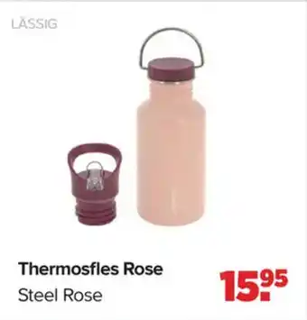 Baby-Dump Lässig Thermosfles Rose aanbieding