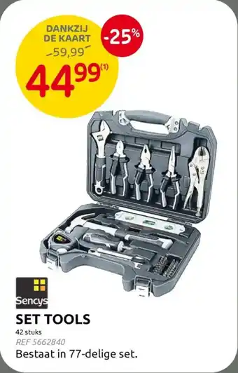 BricoPlanit Sencys Set Tools aanbieding