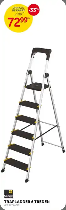 BricoPlanit Sencys Trapladder 6 Treden aanbieding