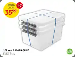 BricoPlanit Set van 3 Boxen QLine aanbieding