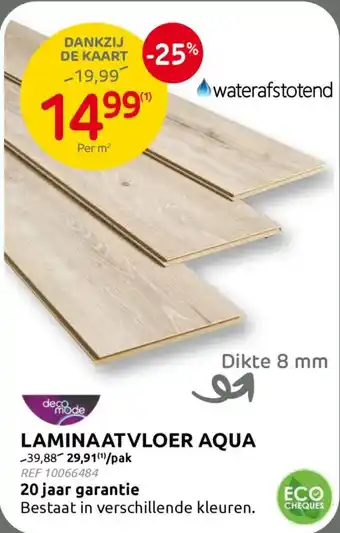 BricoPlanit Deco Mode Laminaatvloer Aqua aanbieding