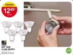 BricoPlanit Sencys set van 5 led spots aanbieding