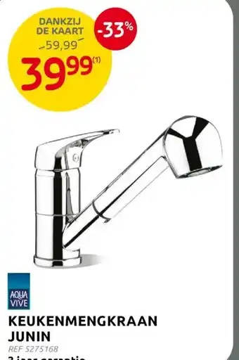 BricoPlanit Aqua vive keukenmengkraan junin aanbieding