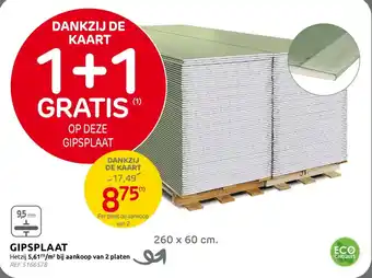 BricoPlanit Gipsplaat aanbieding