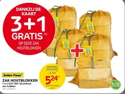 BricoPlanit Golden flame zak houtblokken aanbieding