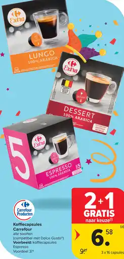 Carrefour Koffiecapsules Carrefour aanbieding