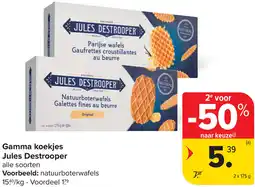 Carrefour Jules destrooper gamma koekjes aanbieding