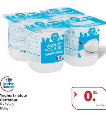 Carrefour Yoghurt natuur carrefour aanbieding