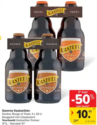 Carrefour Kasteelbier Gamma aanbieding