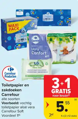 Carrefour Toiletpapier en zakdoeken Carrefour aanbieding