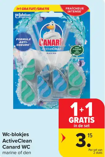 Carrefour Canard wc-blokjes activeclean aanbieding