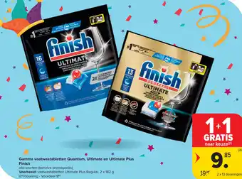 Carrefour Finish Gamma vaatwastabletten Quantum, Ultimate en Ultimate Plus aanbieding