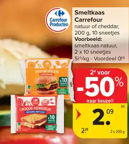 Carrefour Smeltkaas Carrefour aanbieding