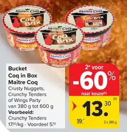 Carrefour Maitre coq bucket coq in box aanbieding