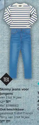 Carrefour Tex skinny jeans voor jongens aanbieding