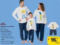 Carrefour The simpsons pyjama voor dames aanbieding