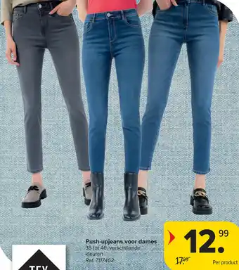 Carrefour Push-upjeans voor dames aanbieding