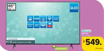 Carrefour Hisense qled 65E7NQ aanbieding