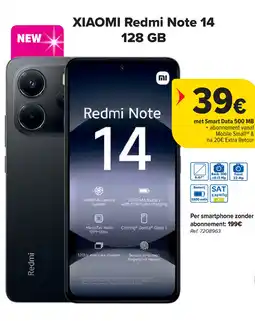 Carrefour Xiaomi Redmi Note 14 128GB aanbieding