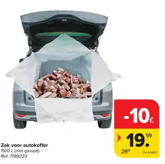 Carrefour Zak voor autokoffer aanbieding