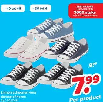 Carrefour Linnen schoenen voor dames of heren aanbieding