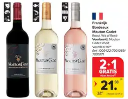 Carrefour Frankrijk Bordeaux Mouton Cadet aanbieding