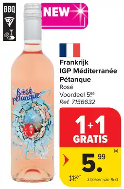 Carrefour Frankrijk IGP Méditerranée Pétanque aanbieding