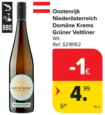 Carrefour Oostenrijk Niederösterreich Domäne Krems Grüner Veltliner aanbieding