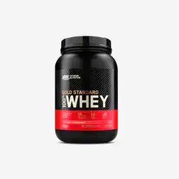 Decathlon Gold Standard Whey aardbei 908 g aanbieding