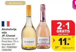 Carrefour Alcoholvrije wijn JP. Chenet aanbieding