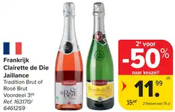 Carrefour Frankrijk Clairette de Die Jaillance aanbieding