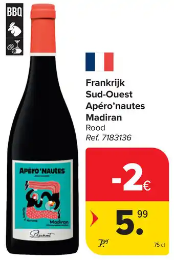 Carrefour Frankrijk Sud-Ouest Apéro❜nautes Madiran aanbieding