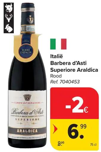 Carrefour Italië Barbera d'Asti Superiore Araldica aanbieding