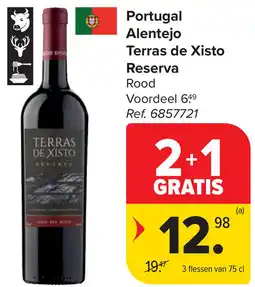 Carrefour Portugal Alentejo Terras de Xisto Reserva aanbieding