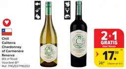 Carrefour Chili Caliterra Chardonnay of Carmenère Reserva aanbieding