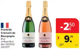 Carrefour Frankrijk Crémant de Bourgogne aanbieding