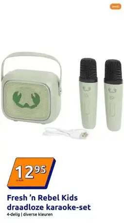 Action Fresh 'n Rebel Kids draadloze karaoke-set aanbieding