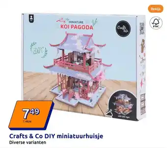 Action Crafts & Co DIY miniatuurhuisje aanbieding