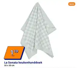 Action La Sonata keukenhanddoek aanbieding