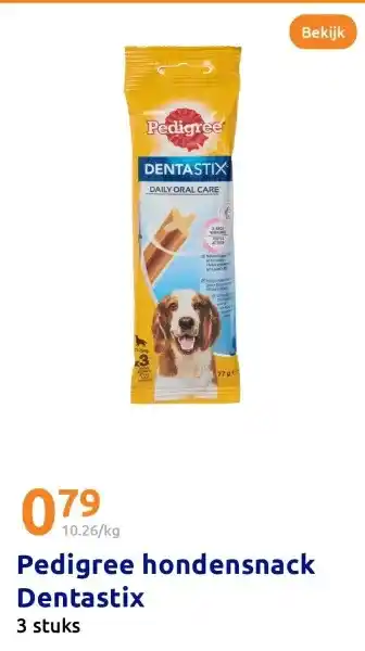 Action Pedigree hondensnack Dentastix aanbieding