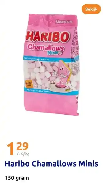 Action Haribo Chamallows Minis aanbieding