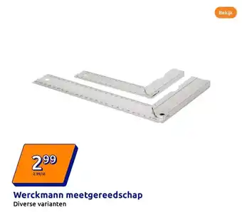 Action Werckmann meetgereedschap aanbieding