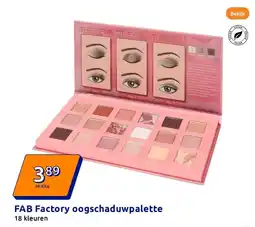 Action FAB Factory oogschaduwpalette aanbieding