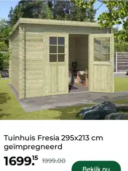 GAMMA Tuinhuis Fresia 295x213 cm geïmpregneerd aanbieding